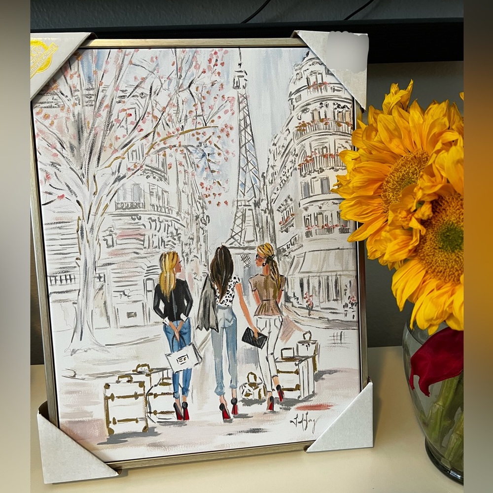 *NEW * CKD Colleen Karis Designs by Leisl Long girlfriend’s in Paris Travel Art